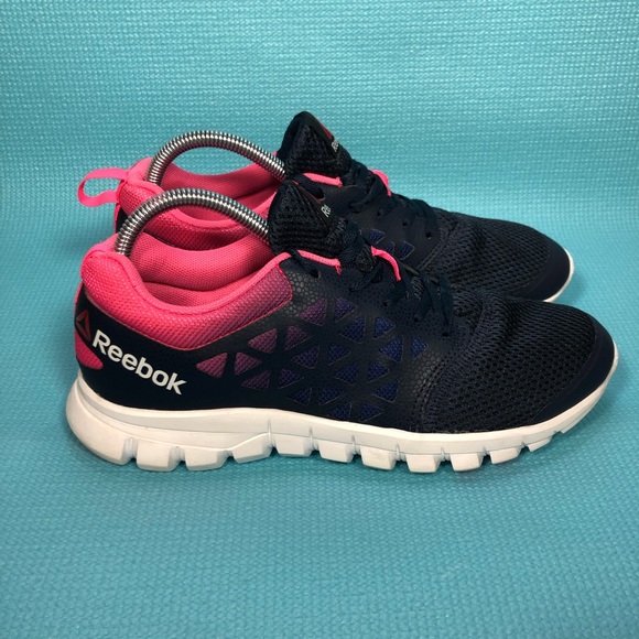 Reebok Sublite XT Cushion Comfort 2.0 AR2943 Blue/Pink Cross Training Shoes 8.5 - Picture 3 of 9